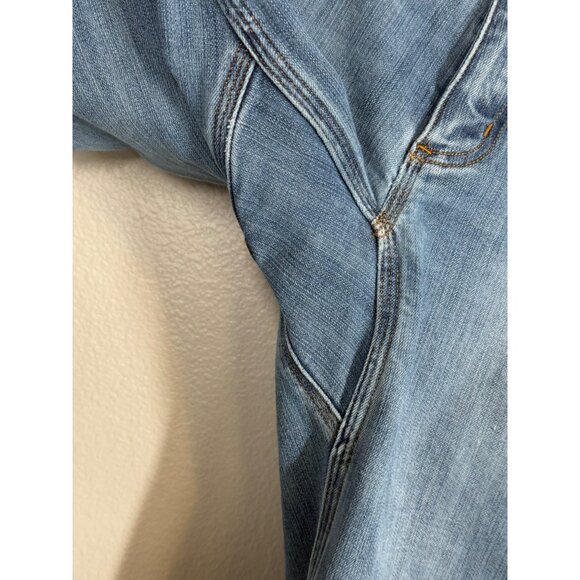 Duluth Trading Co. Ballroom Double Flex Jeans 30x34 Med Wash Denim Mens Stretch - Picture 9 of 14